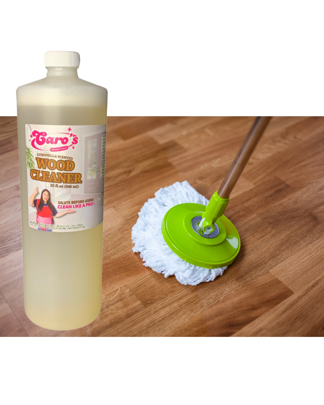 Caro's Wood Cleaner Concentrated - Citronella Scented