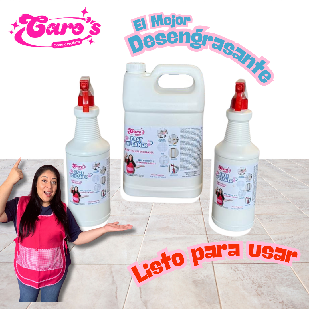 Caro's Fast Cleaner Atomizador 32oz - Desgrasador Listo para usar