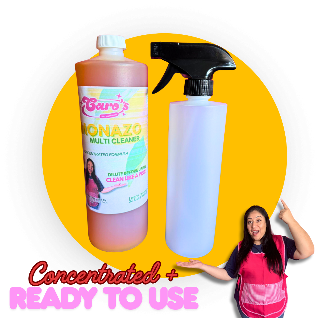 1x32oz Limonazo Concentrated + 1x16oz Limonazo Ready To Use Diluted Multi-Cleaner with spray