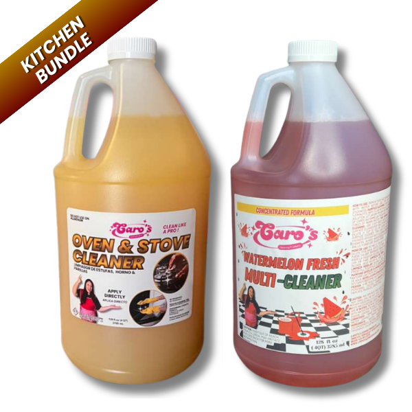 Caro's Kitchen Bundle - Oven Stove Cleaner and Watermelon Fresh Multi-Surface Cleaner Gallons
