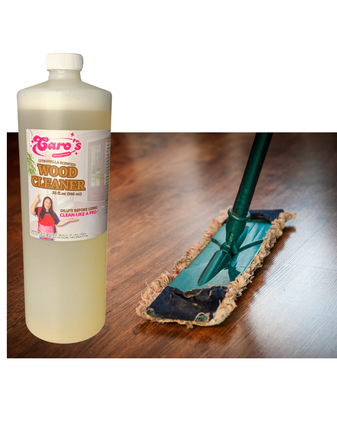 Caro's Wood Cleaner Concentrated - Citronella Scented