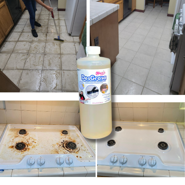 Caro's Ultimate Team Cleaning Pack - Oven & Stove Cleaner, Soap Scum Hard Water Remover, Limonazo Multi-Surface Cleaner, DesGrasa Concentrated Degreaser Kitchen, Bathroom and Houshold Cleaners 32 fl.oz