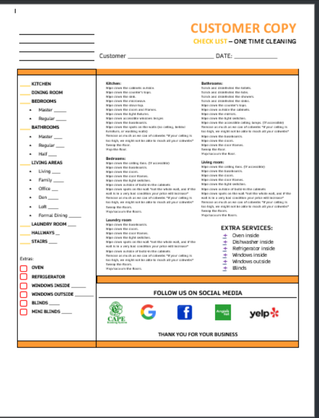 Contratos editables para negocios de limpieza de casas