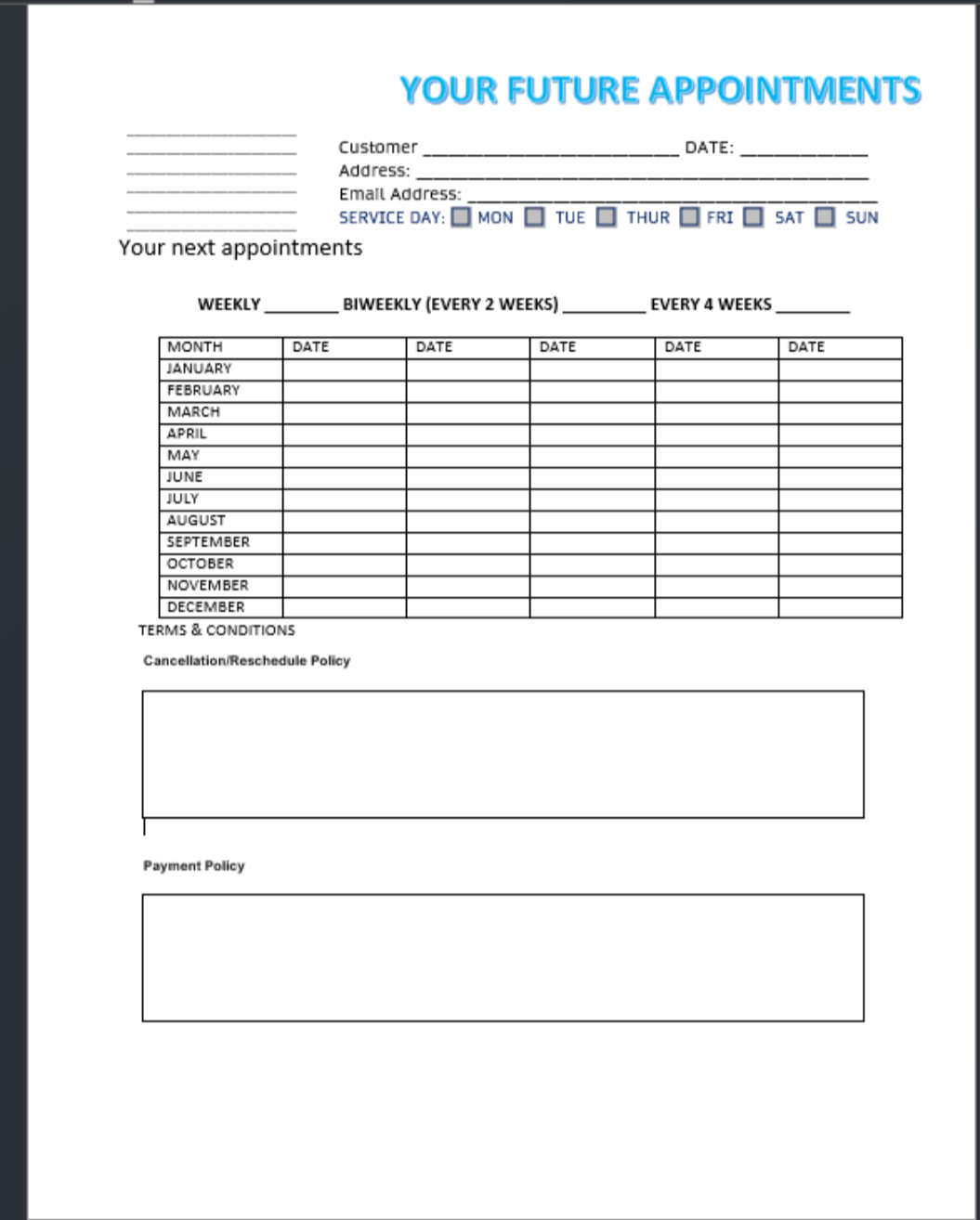 Contratos editables para negocios de limpieza de casas