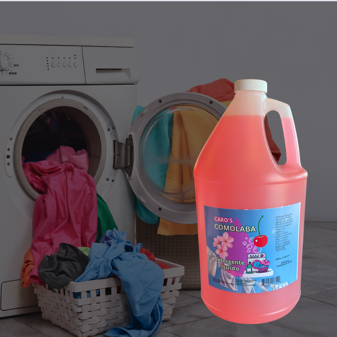 Caro's Comolaba Detergente Líquido para ropa Floral aroma 128oz Gallon