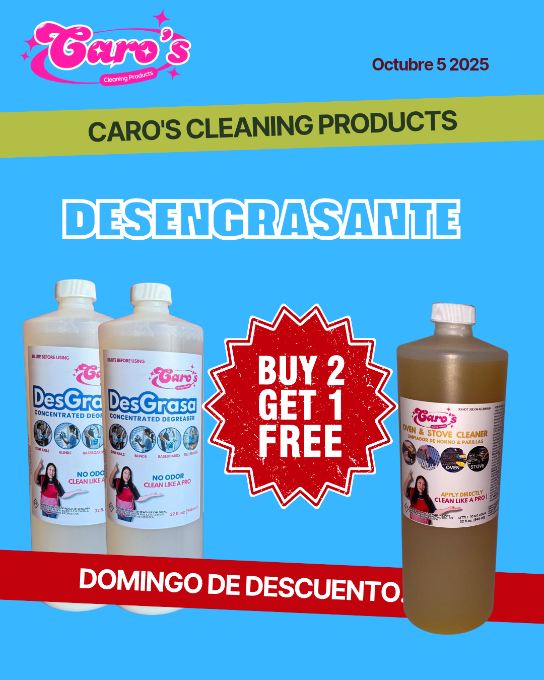 Caro's Oven and Stove Cleaner 32oz