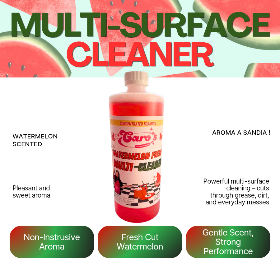 6 Pack Caro's Watermelon Fresh Multi-Surface Cleaner