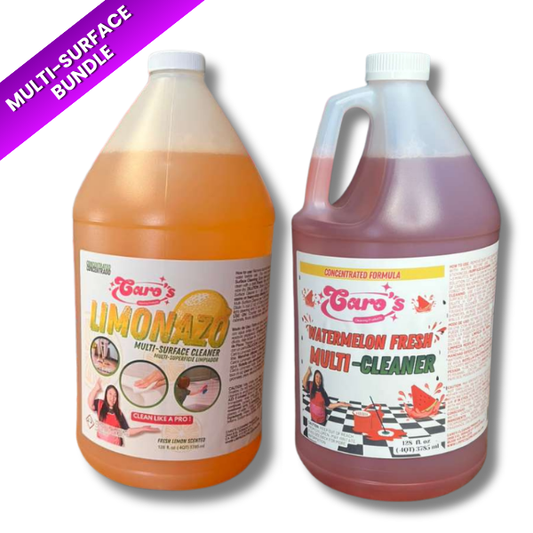 Caro's Multi-Surface Cleaning Bundle - Limonazo & Watermelon Fresh Concentrated Gallons
