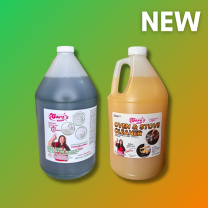 30% OFF -  (1) Caro's Soap Scum & Hard Water Remover 128 fl.oz AND (1) Caro's Oven & Stove Cleaner 128 fl.oz Gallon