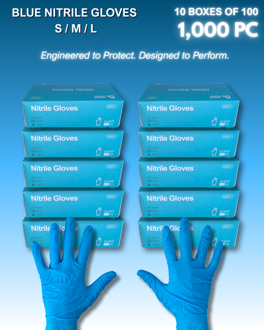 ON SALE NOW !!! Daddy's Choice 1000pz Nitrile Gloves Blue Pack of 10 boxes