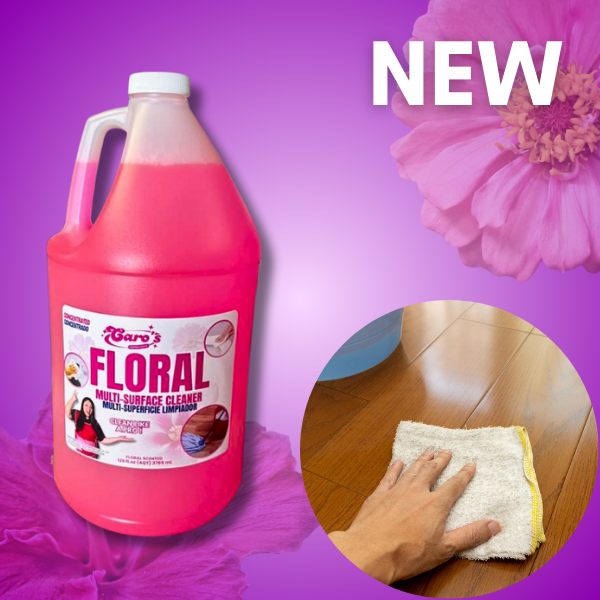 (1) Caro's Concentrated Floral Multi Surface Cleaner Gallon 128 fl.oz (4QT)