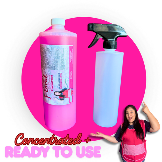 1x32oz Floral Multi-Cleaner + 1x16oz Ready To Use Multi-Cleaner Diluted with spray