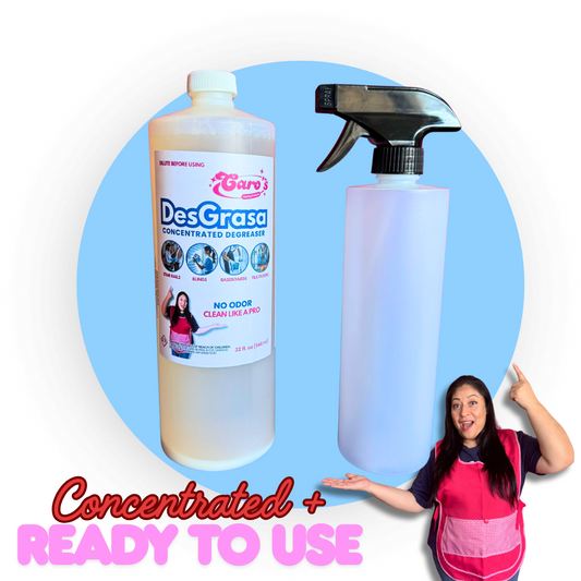 1x32oz DesGrasa Concentrated + 1x16oz Ready To Use Bottle with spray