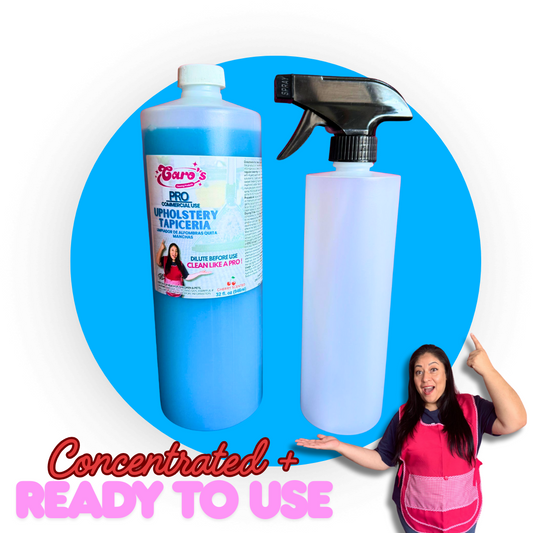 1x32oz Carpet Cleaner (Grime Removal) + 1x16oz Ready to use Spray bottle