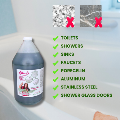 30% OFF -  (1) Caro's Soap Scum & Hard Water Remover 128 fl.oz AND (1) Caro's Oven & Stove Cleaner 128 fl.oz Gallon