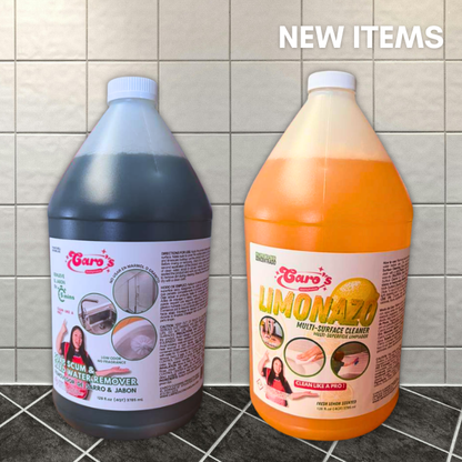 (1) Soap Scum & Hard Water Remover 128 fl.oz & (1) Limonazo Multi-Surface Cleaner 128 fl.oz