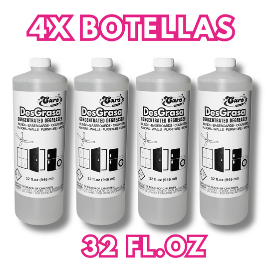 4x Botellas de Caro's DesGrasa Mayoreo cleaning supplies