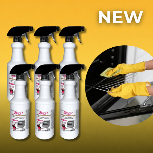 Oven Degreaser With Spray (Stove & Oven inside) 32oz : Pack 6pz