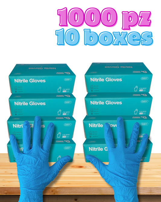 Daddy's Choice 1000pz Nitrile Gloves Blue Pack of 10 boxes