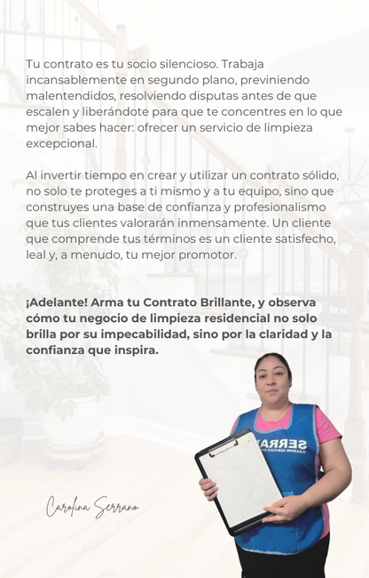 Negocio de Limpieza Sin Sorpresas Contrato y Su importancia de Carolina Serrano Pdf e-book