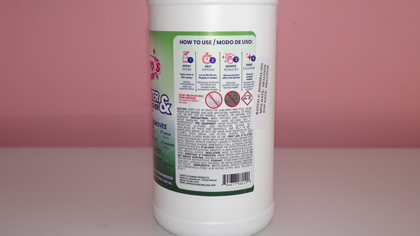 Caro's Soap Scum & Hard Water Remover Spray Bottle 32 fl.oz