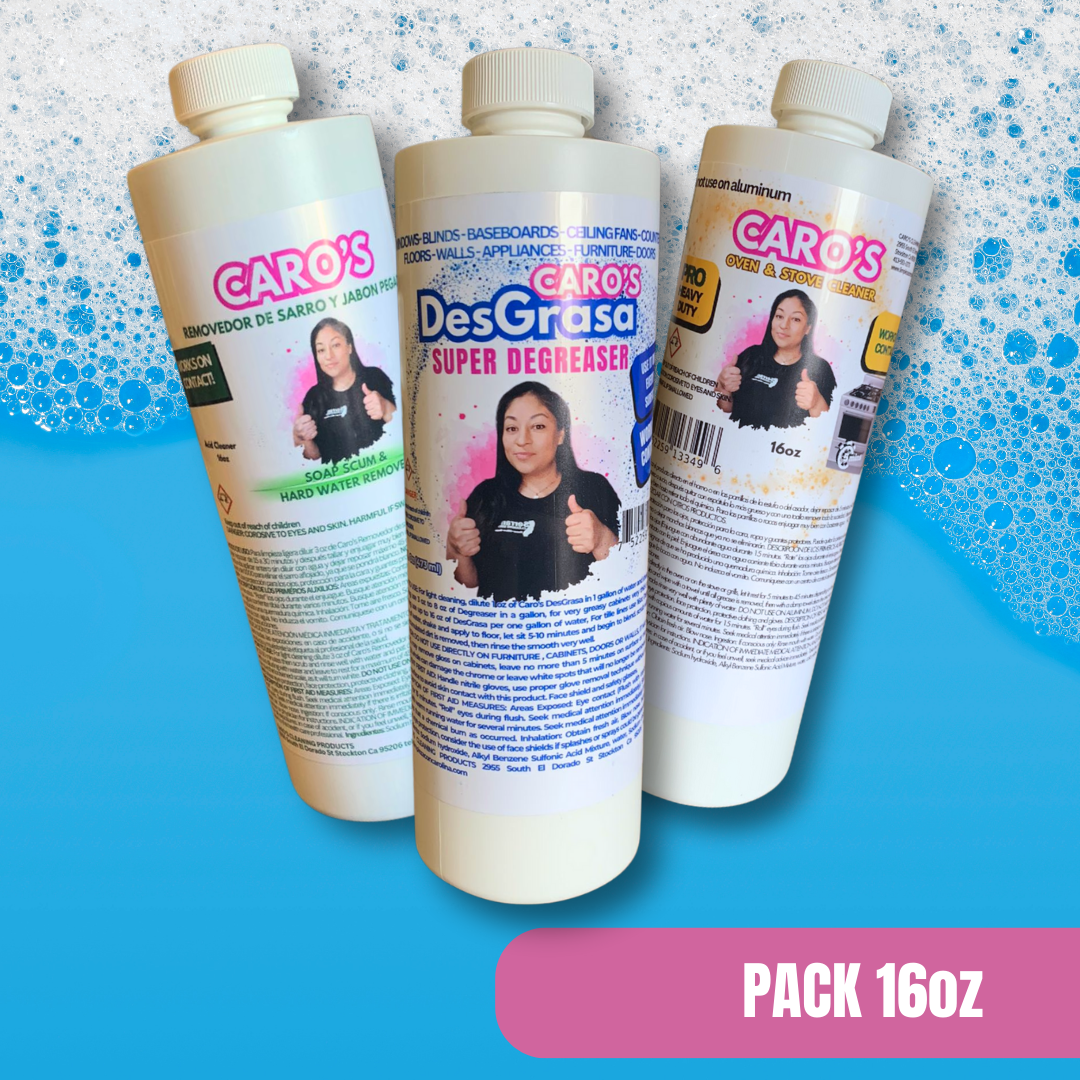 Pack 3 de 16oz DesGrasa , Removedor de Sarro y Oven Cleaner