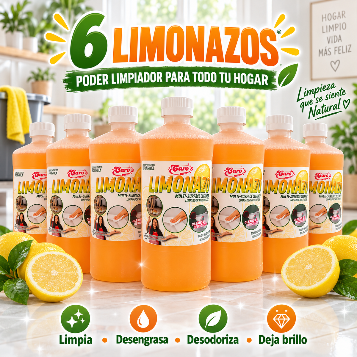 Pack 6 Limonazo Multi cleaner