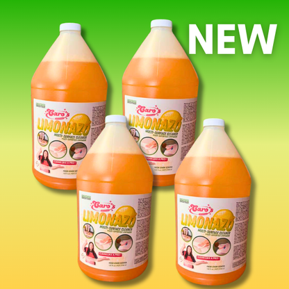 Caja de 4 Galones Caro's Concentrated Limonazo Multi-Surface Cleaner 128 fl.oz