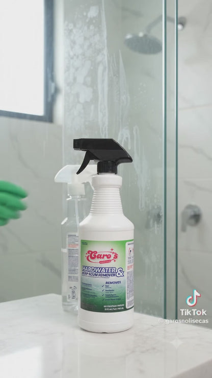 PACK x 6 - Caro's Soap Scum & Hard Water Remover Spray Bottle 32 fl.oz