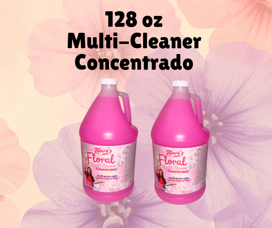 💥40%OFF💥2 Galones Caro's Floral Multi Surface Cleaner Rinde 128 botellas de atomizador