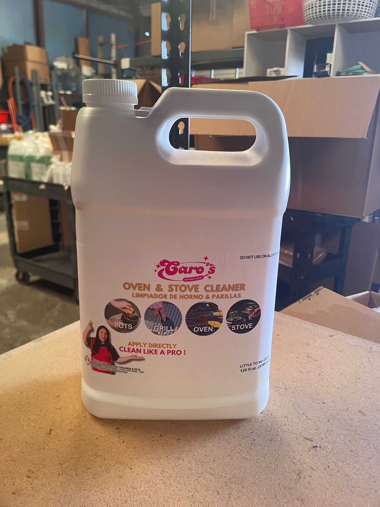 Gallon de Caro's Oven & Stove Cleaner de Gallon (128oz)
