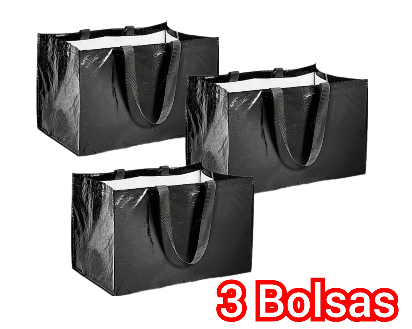 3 Bolsas grandes para trapos de limpieza